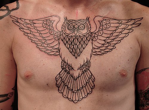 Фото и значение татуировки Сова. Филин. ZsjrThiMYlA
